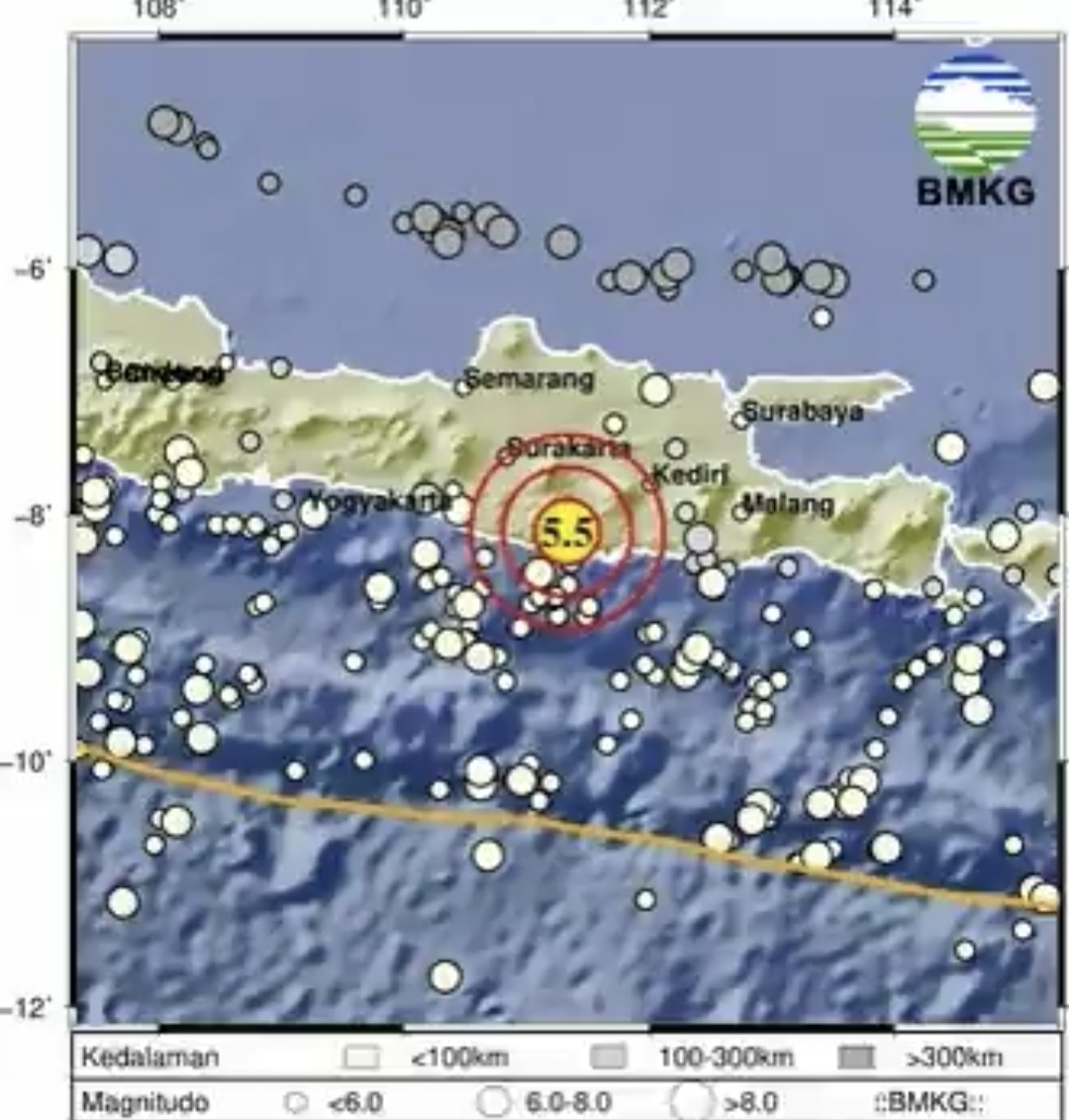 Penyebab Gempa Pacitan M 5,7 Guncang Jawa-Bali Penyebab Gempa Pacitan M 5,7 Guncang Jawa-Bali