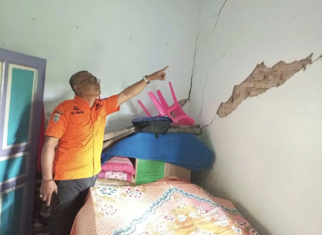Imbas Gempa Pacitan, Dua Rumah Warga Malang Retak, BPBD Turun Lakukan Asesmen