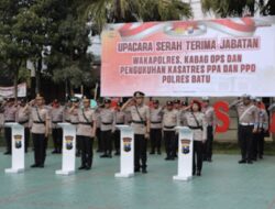 Polres Batu Rombak Pejabat Awal 2026, Wakapolres hingga Kasatres PPA-PPO Resmi Berganti