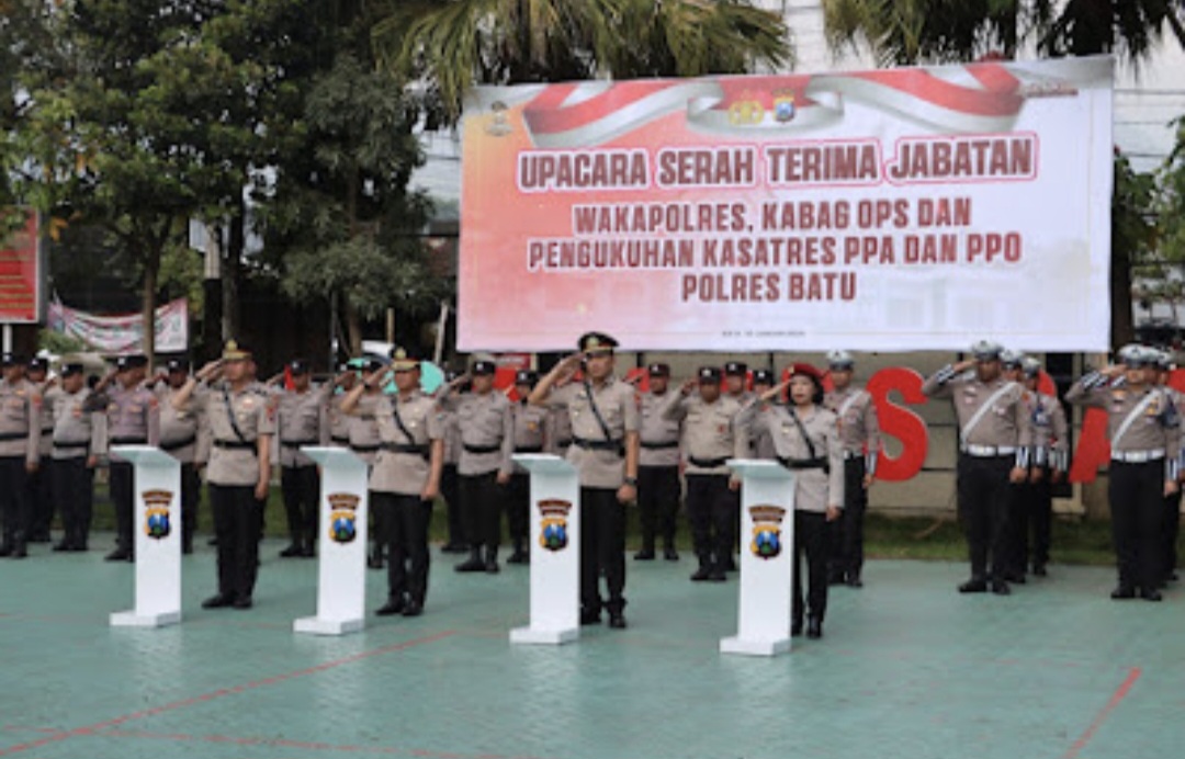 Polres Batu Rombak Pejabat Awal 2026, Wakapolres hingga Kasatres PPA-PPO Resmi Berganti