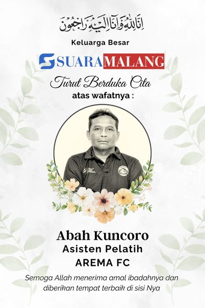 Asisten Pelatih Arema FC Kuncoro Meninggal Usai Laga Trofeo di Stadion Gajayana