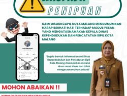 Disdukcapil Kota Malang Peringatkan Penipuan Catut Nama Kepala Dinas
