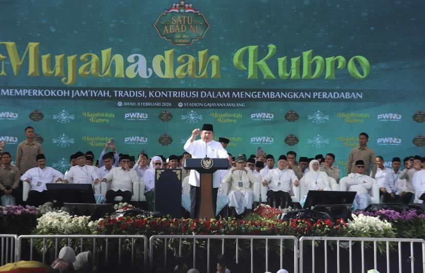 Bupati dan Wabup Malang Dampingi Presiden Prabowo di Mujahadah Kubro 1 Abad NU Malang