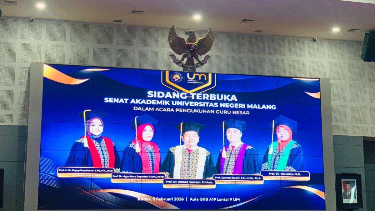 Lima Guru Besar UM Sampaikan Orasi Ilmiah dalam Sidang Terbuka Senat Akademik
