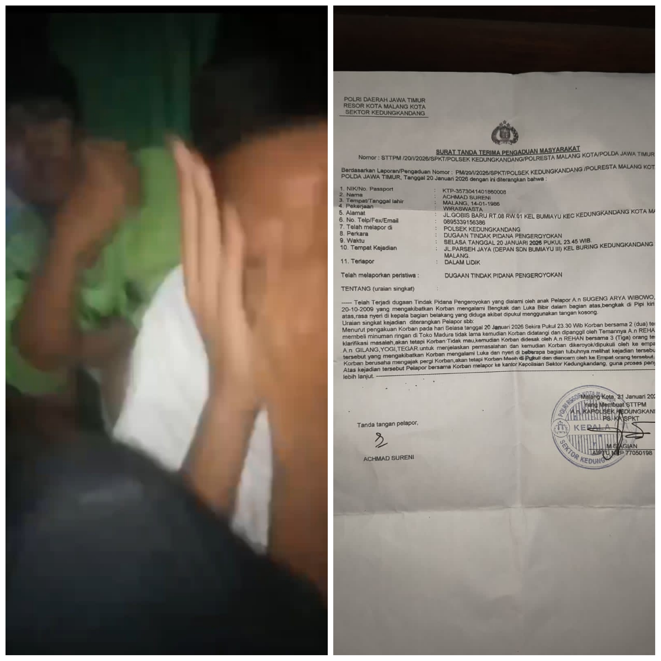 Laporkan Pengeroyokkan Terhadap Anak, Korban Didampingi LBH Tuntut Keadilan dan Proses Hukum