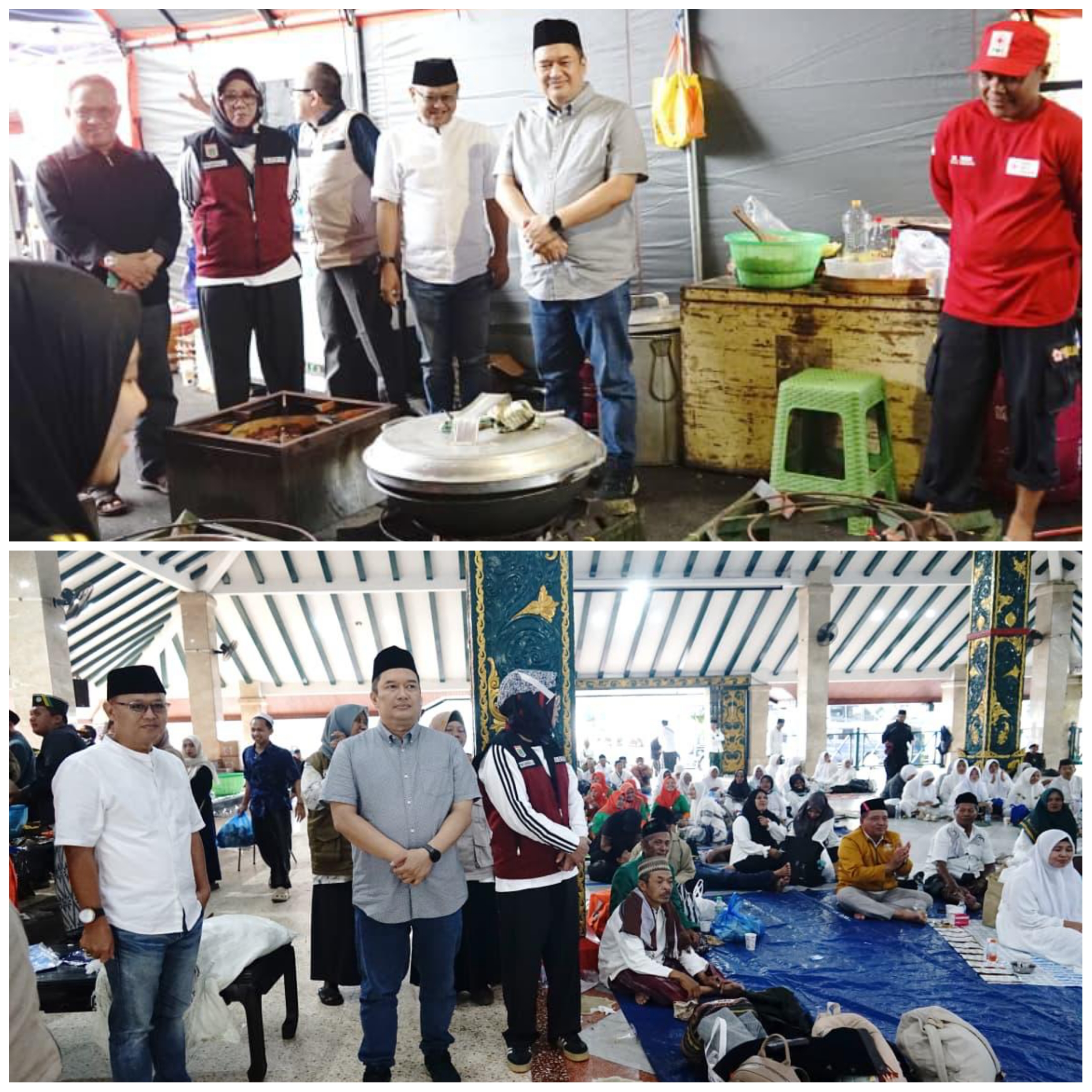Pastikan Pelayanan 30 Ribu Porsi Bagi Peserta Mujahadah Kubro, Wabup Malang dan Sekda Kab. Malang Kunjungi Cek Pelaksanaan Dapur Umum  di Halaman Pendopo Agung