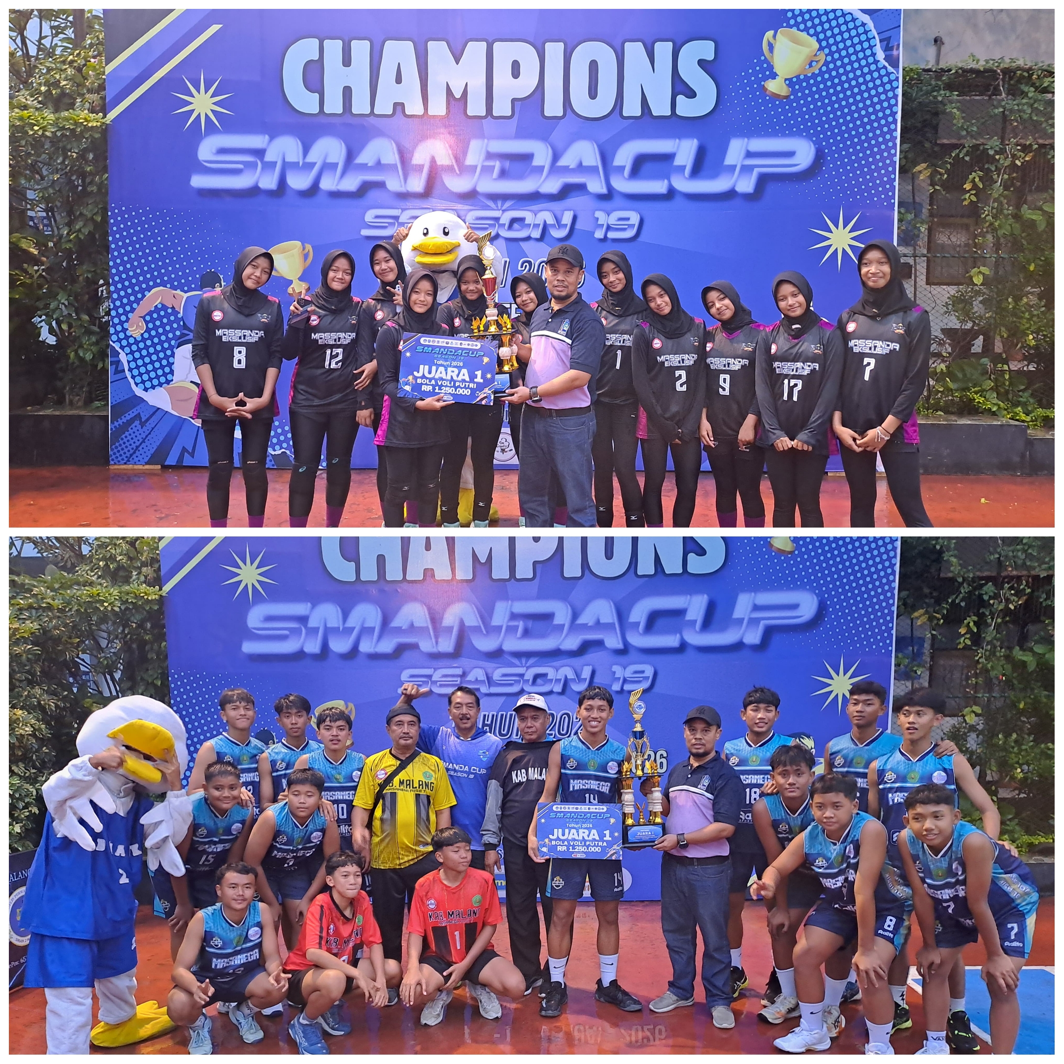 Juara 1 Voli Se-Jatim Antar-SMP-MTs Smanda Cup 2026 Direbut 2 MTsN 2 Kabupaten Malang