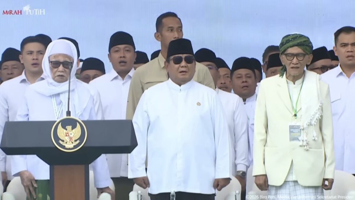 Prabowo di Mujahadah Kubro: Saya Selalu Bahagia di Tengah-tengah Warga NU