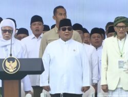 Prabowo di Mujahadah Kubro: Saya Selalu Bahagia di Tengah-tengah Warga NU