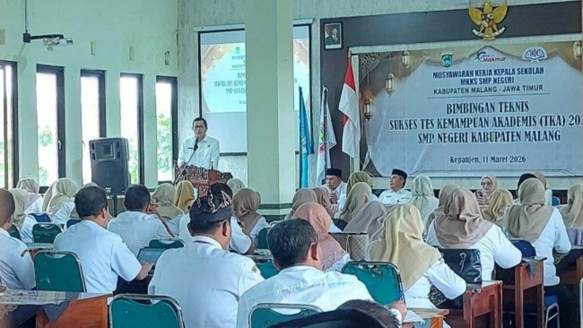 Disdik Kabupaten Malang Perkuat Persiapan TKA 2026 melalui Bimtek Kepala SMP Negeri