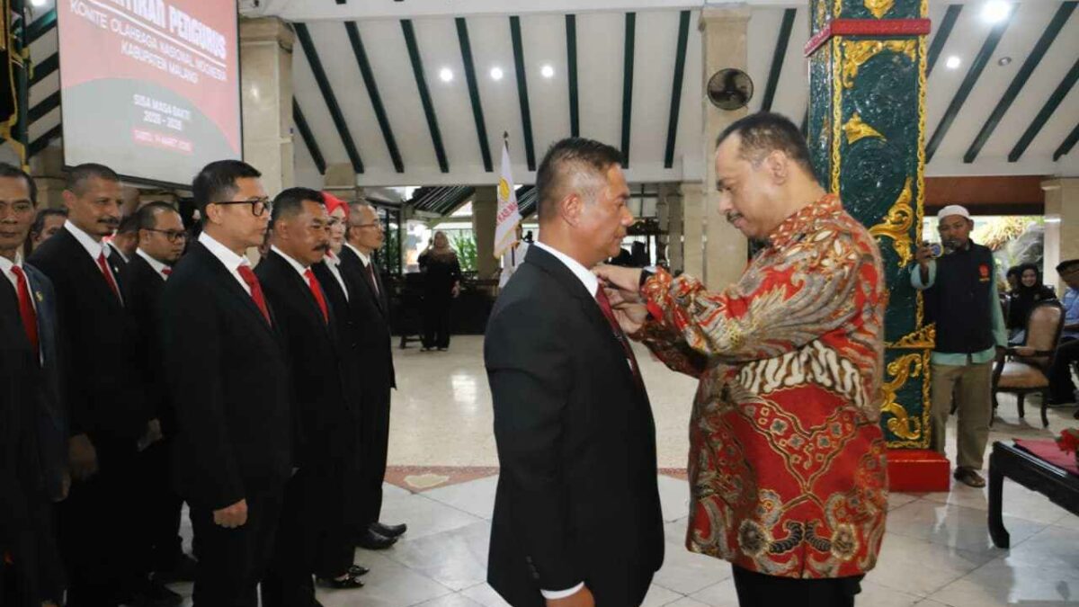 Darmadi Resmi Pimpin KONI Kabupaten Malang 2026–2028, Target Naik Peringkat di Porprov 2027