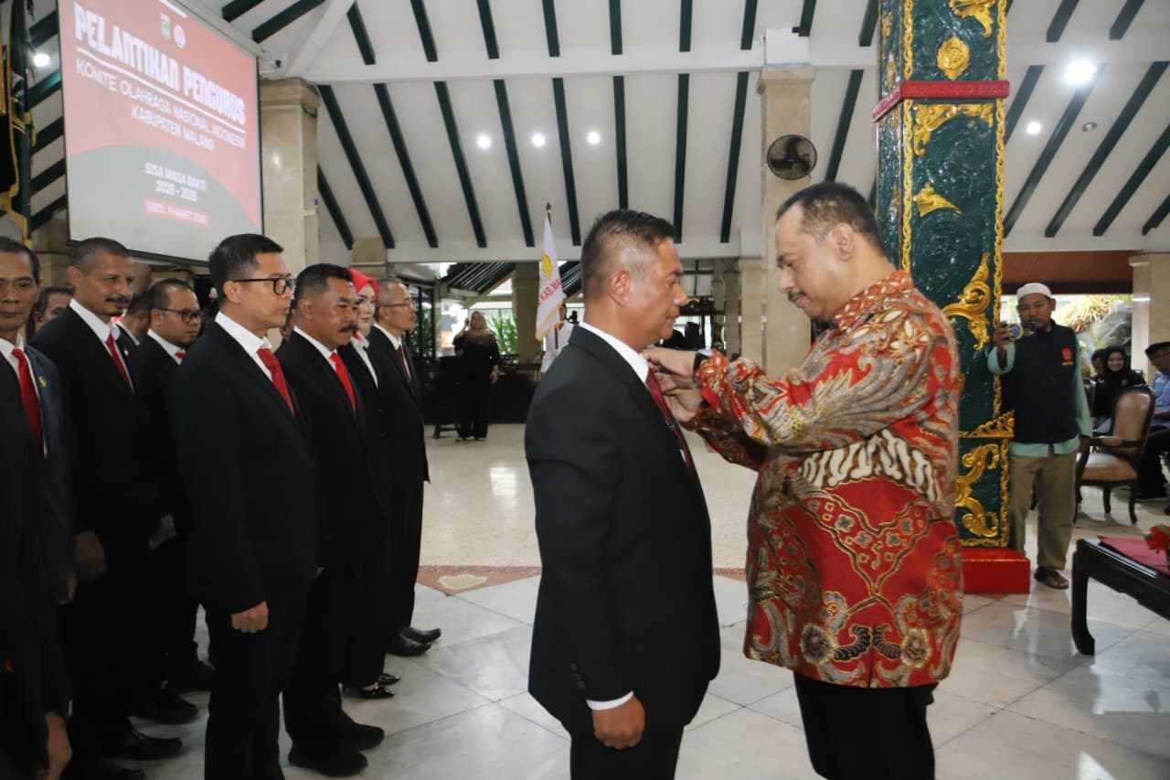 Darmadi Resmi Pimpin KONI Kabupaten Malang 2026–2028, Target Naik Peringkat di Porprov 2027