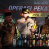 Polres Malang Musnahkan 1.659 Botol Miras Hasil Operasi Pekat Semeru 2026