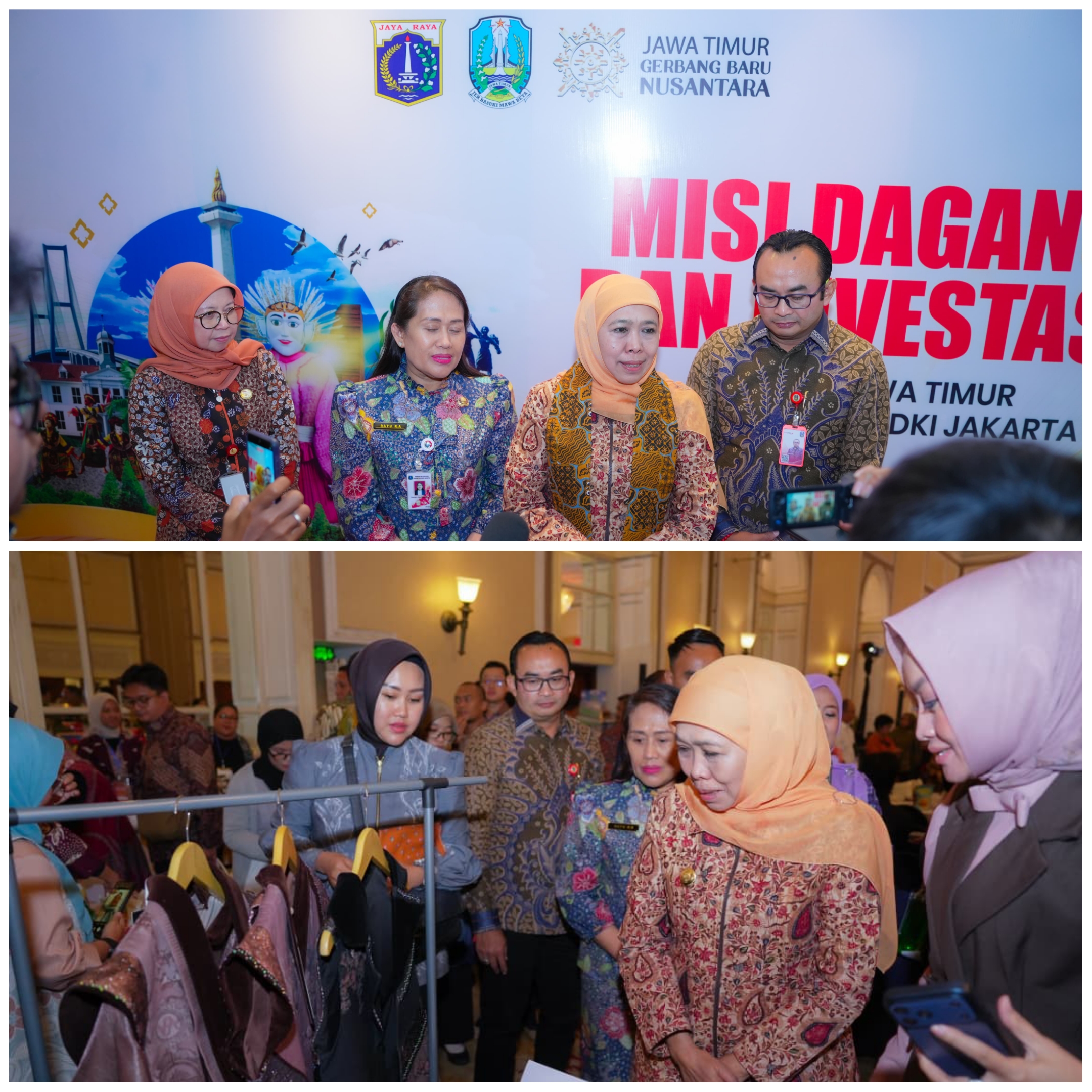 Gubernur Khofifah Pimpin Misi Dagang Jatim-DKI Jakarta Sukses Catatkan Transaksi Rp5,7 Triliun Lebih, Tertinggi Sepanjang Gelaran Misi Dagang Gubernur Khofifah Pimpin Misi Dagang Jatim-DKI Jakarta Sukses Catatkan Transaksi Rp5,7 Triliun Lebih, Tertinggi Sepanjang Gelaran Misi Dagang