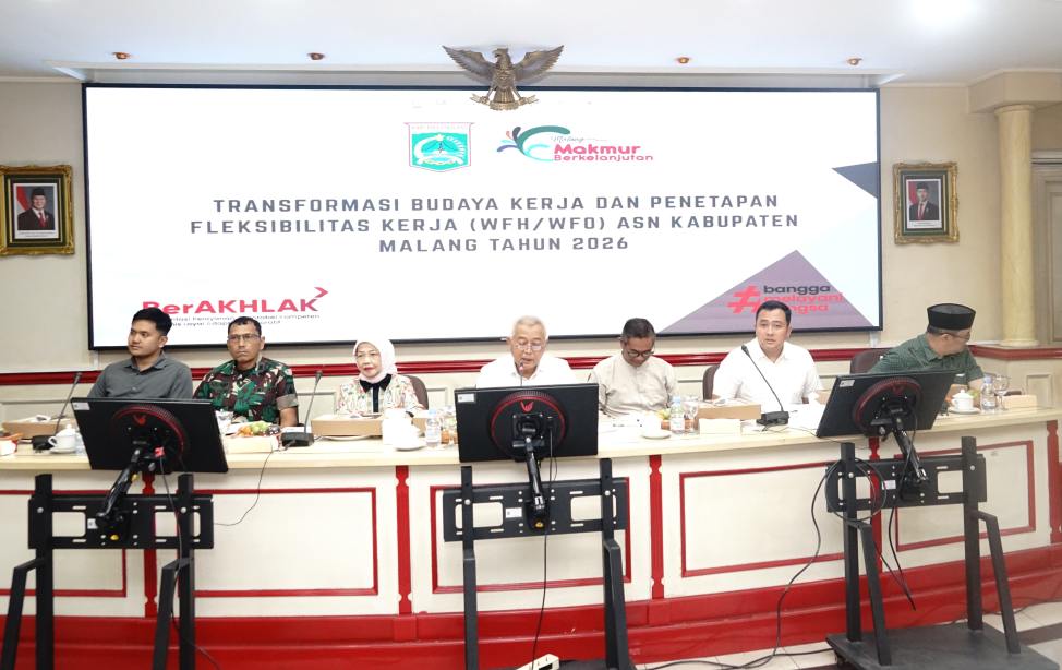 Rakor Pemkab Malang Bahas SE Mendagri, ASN Terapkan WFH Setiap Jumat