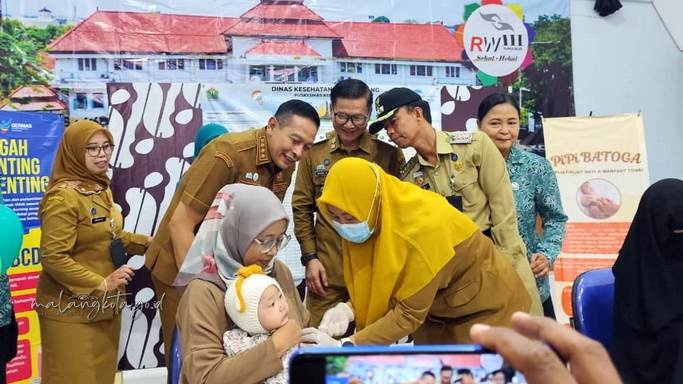 Pemkot Malang Kejar Target Imunisasi Campak 95 Persen, Wali Kota Turun Langsung