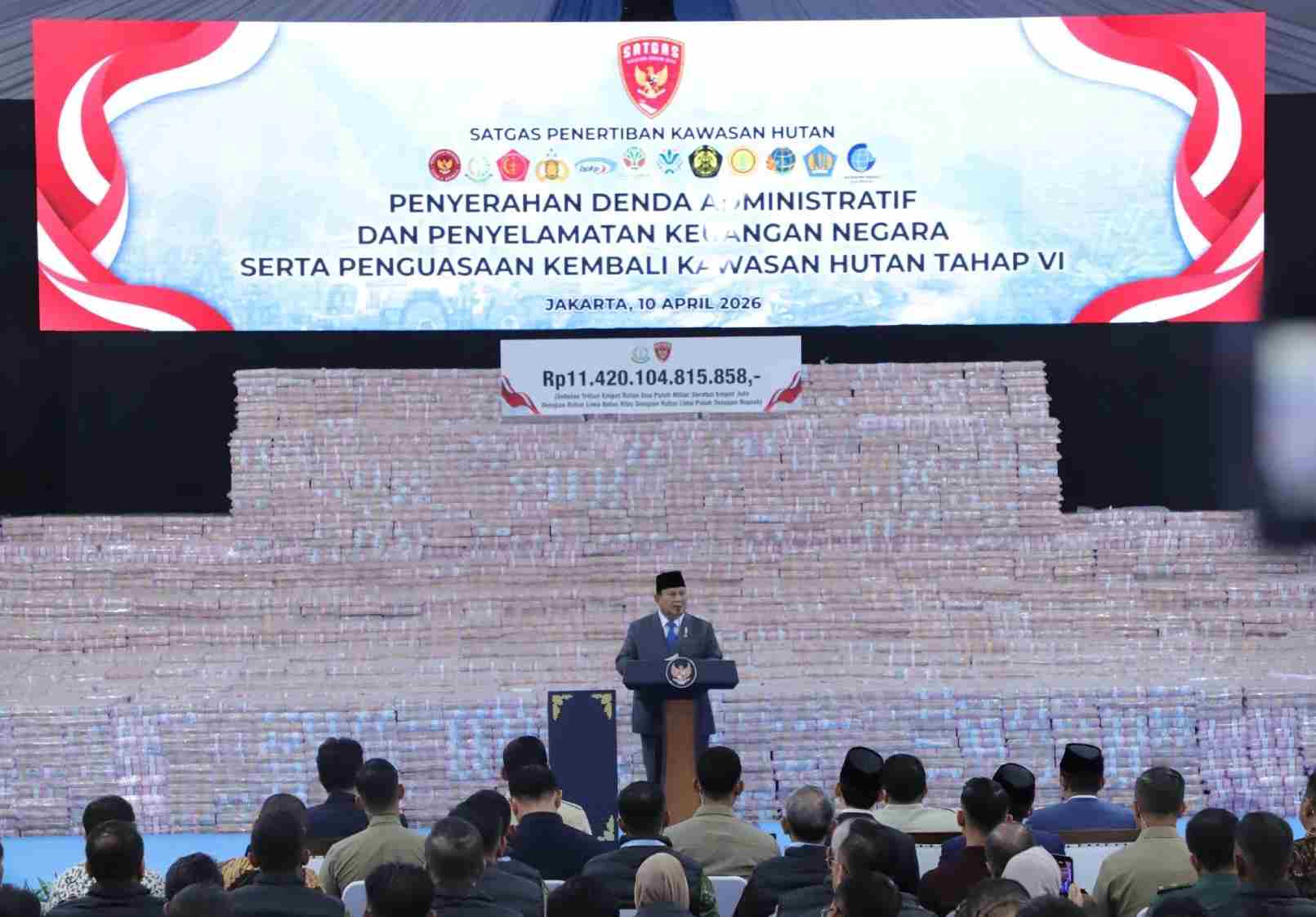 Penyelamatan Keuangan Negara Rp31,3 Triliun, Satgas PKH Setor Rp11,42 Triliun