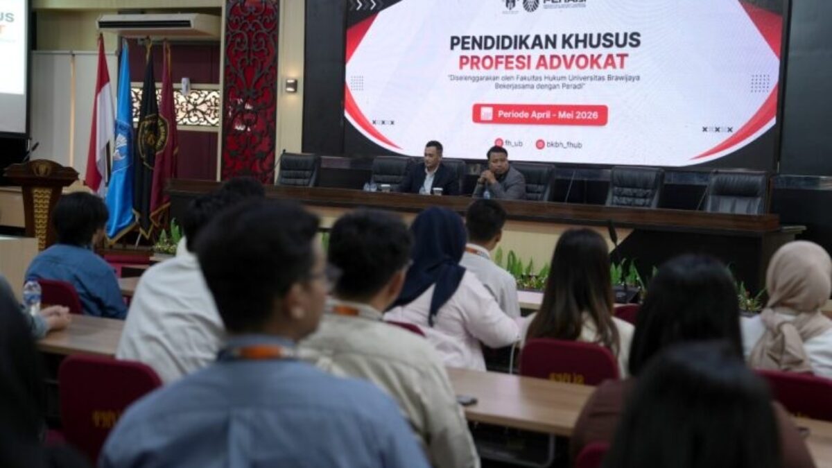 FH UB Gelar PKPA 2026 Gelombang I, Cetak Calon Advokat Profesional dan Berintegritas