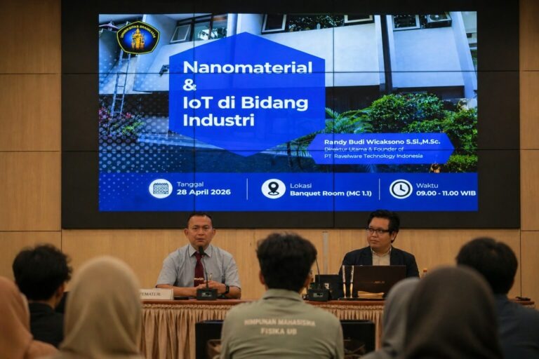 Inovasi STEM Berbasis Pasar Ditekankan dalam Kuliah Tamu Nanomaterial dan IoT di UB