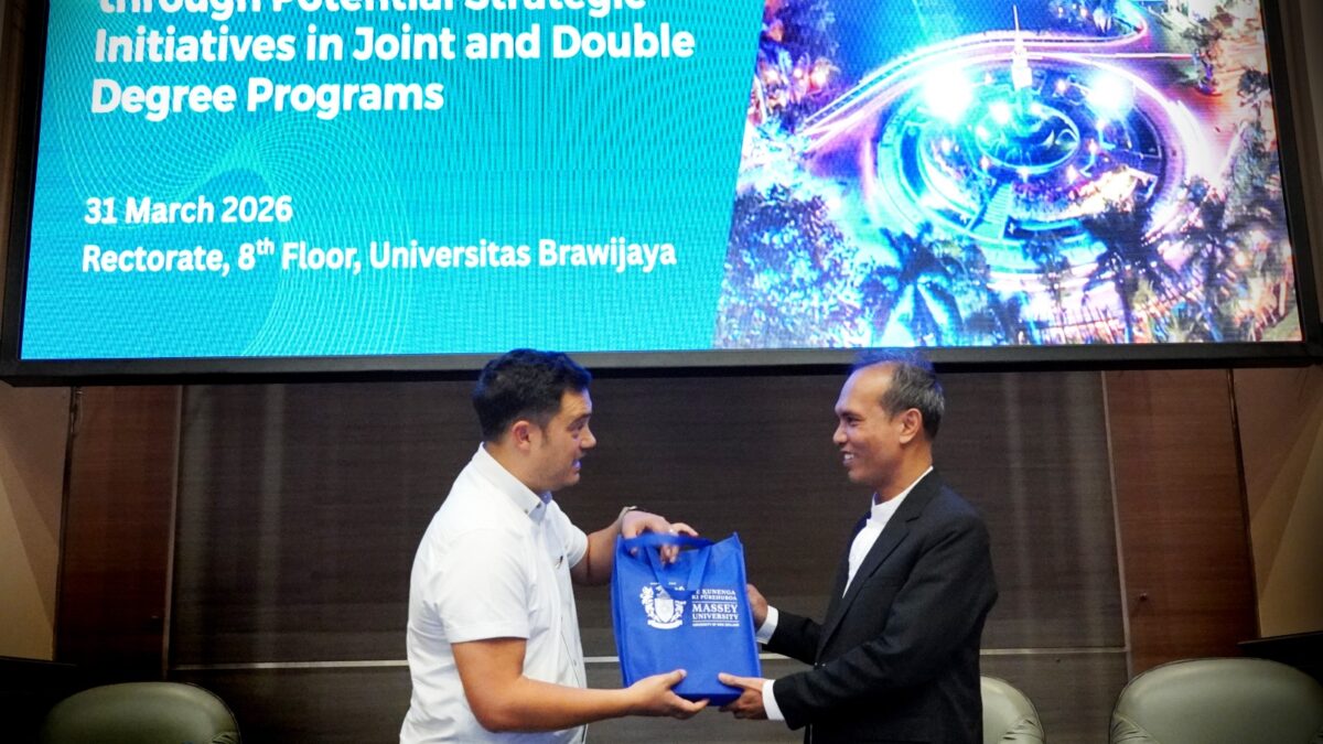 Universitas Brawijaya  Bangun Kemitraan Akademik dengan Massey University New Zealand