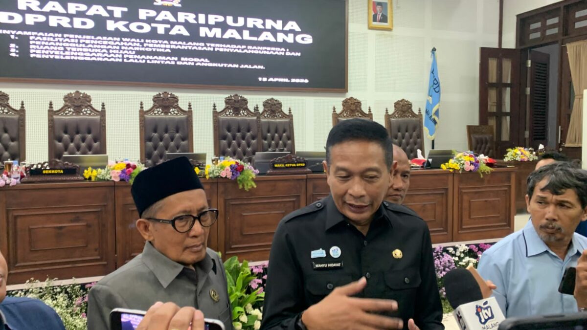 Empat Ranperda Strategis Masuk DPRD, Pemkot Malang Dorong Payung Hukum Narkoba hingga Investasi