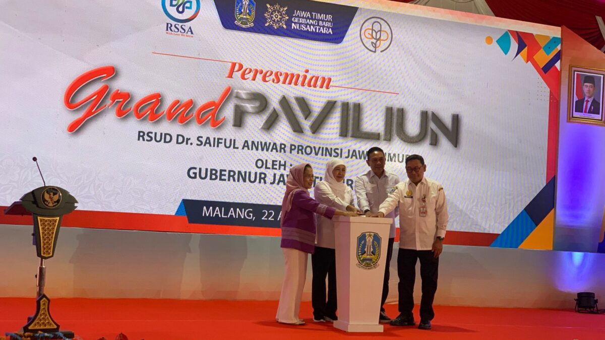 Grand Pavilion RSSA Diresmikan, Khofifah Dorong Layanan Rumah Sakit Jatim Naik Kelas