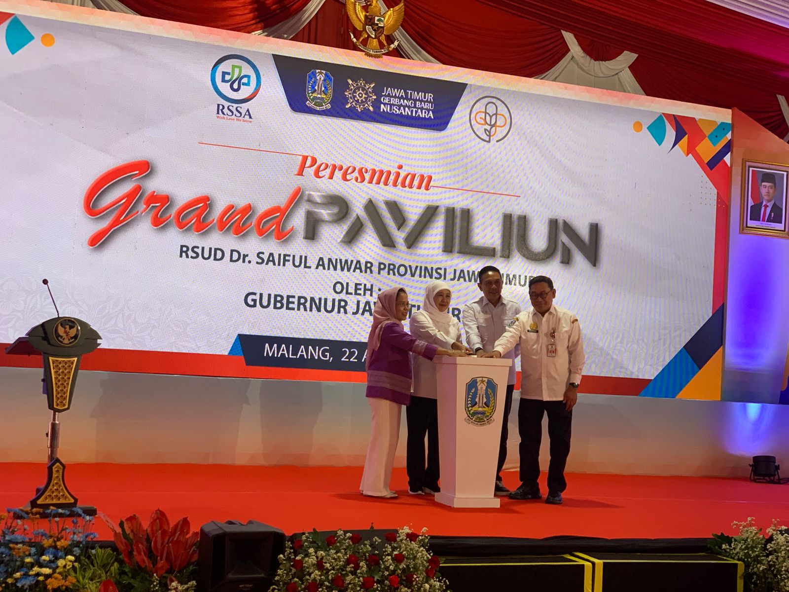 Grand Pavilion RSSA Diresmikan, Khofifah Dorong Layanan Rumah Sakit Jatim Naik Kelas