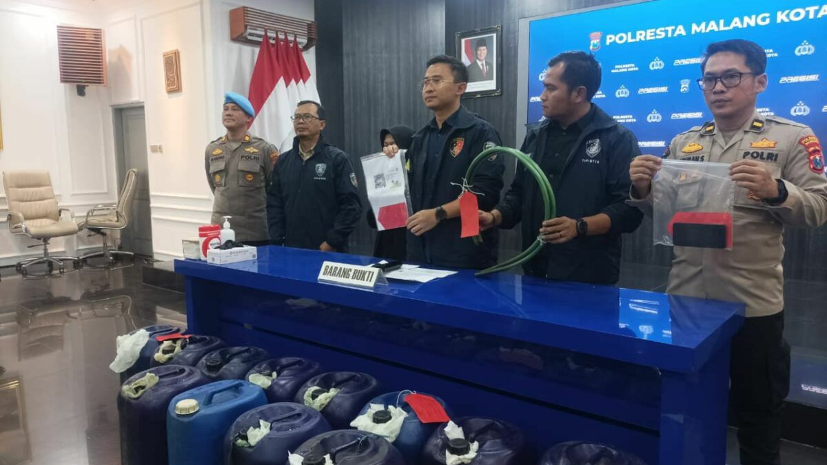 Polisi Bongkar Penjualan Pertalite Ilegal di SPBU Klojen, Libatkan Oknum Karyawan