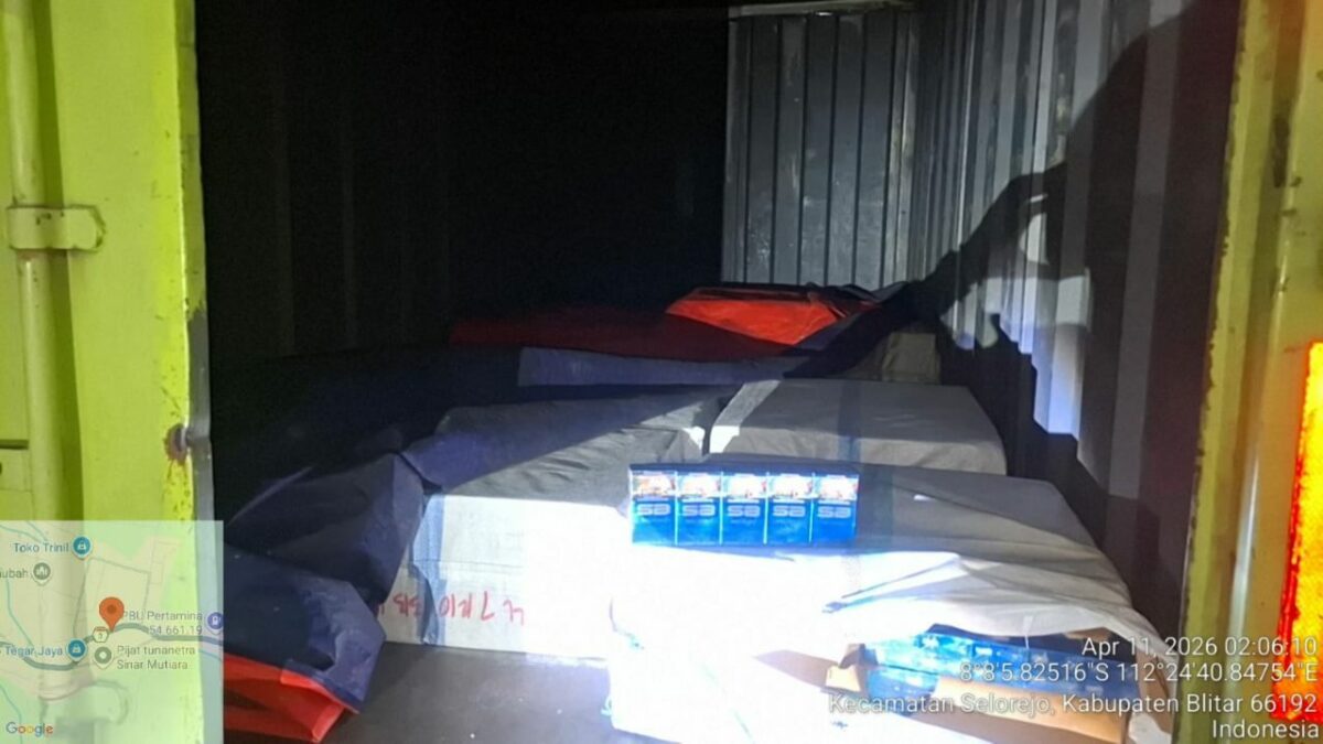 Rokok Ilegal Senilai Rp365 Juta Digagalkan di Jalur Malang–Blitar, 246 Ribu Batang Disita