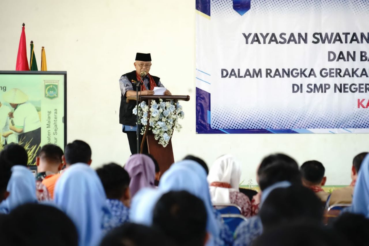 Sekolah Jadi Basis Ketahanan Pangan, Bupati Malang Tinjau Program di SMPN 1 Wajak