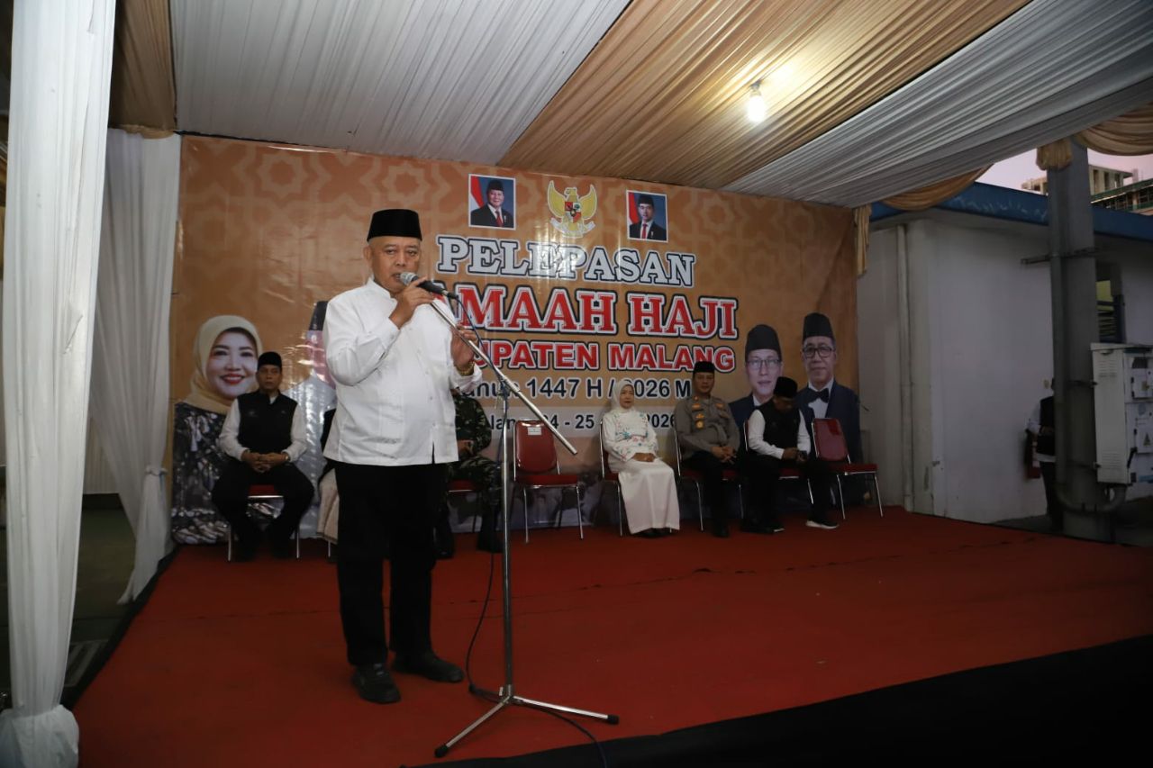 Bupati Malang Lepas Jamaah Haji, Tekankan Disiplin dan Tanggung Jawab di Tanah Suci