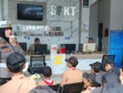 Outing Class Polresta Malang Kota Tanamkan Kesadaran Hukum Sejak Dini pada Siswa MI
