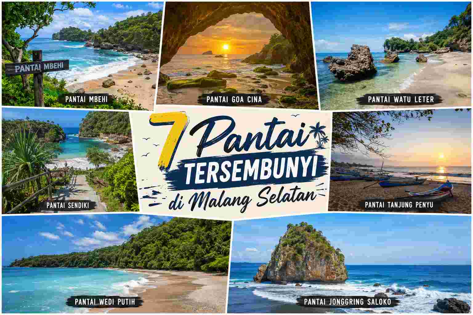 7 Pantai Tersembunyi di Malang Selatan yang Masih Sepi dan Bak Private Beach