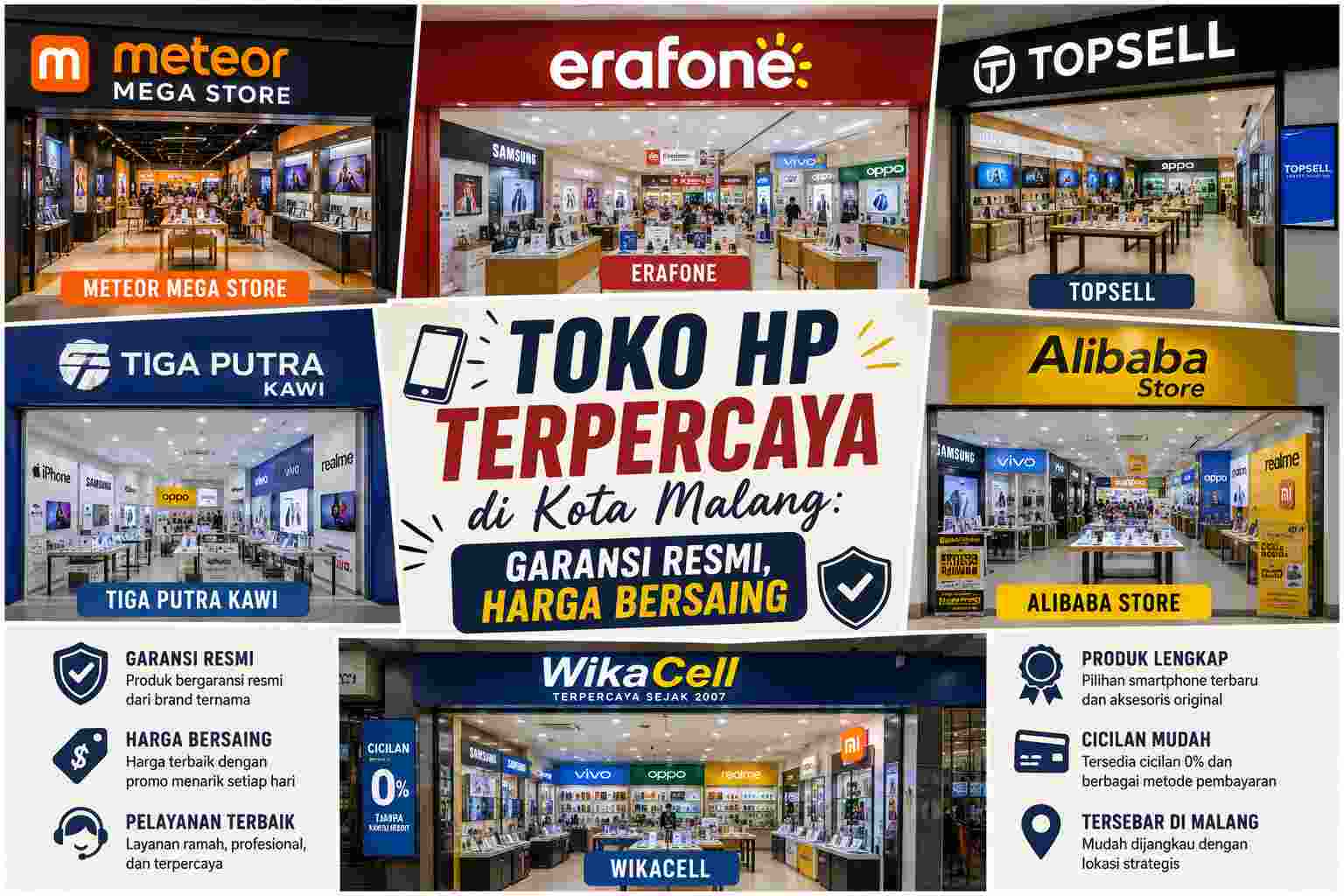 Toko HP Terpercaya di Malang: Garansi Resmi, Harga Bersaing
