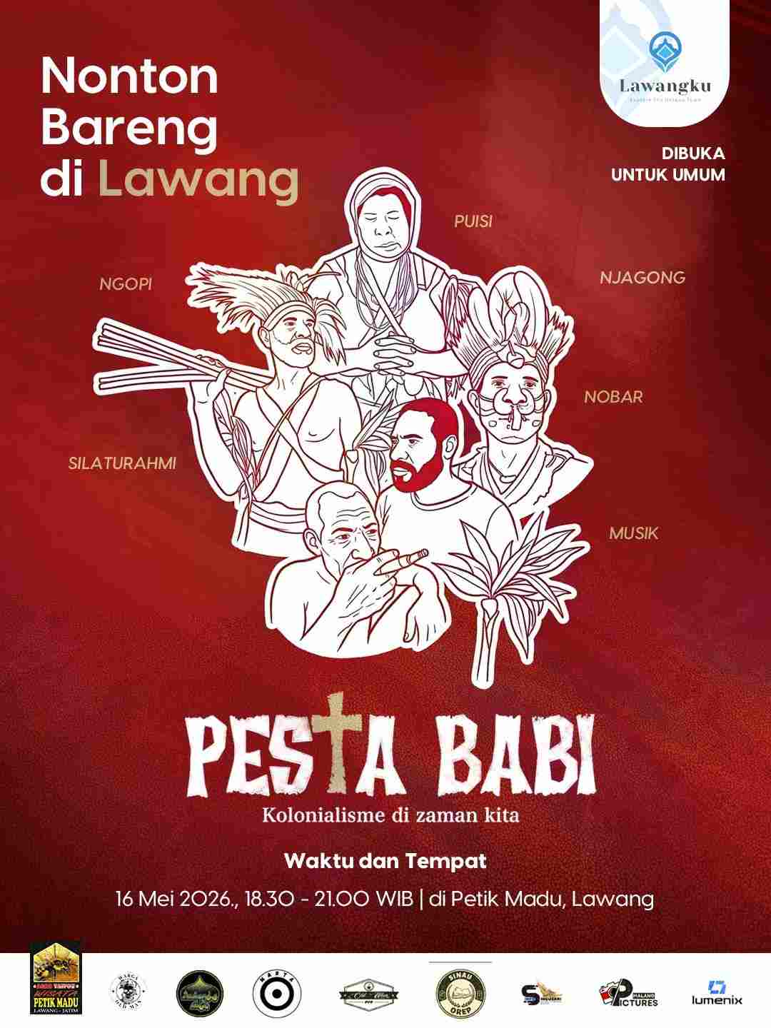 Nobar Film “Pesta Babi” Digelar di Lawang, Hadirkan Musik dan Pembacaan Puisi