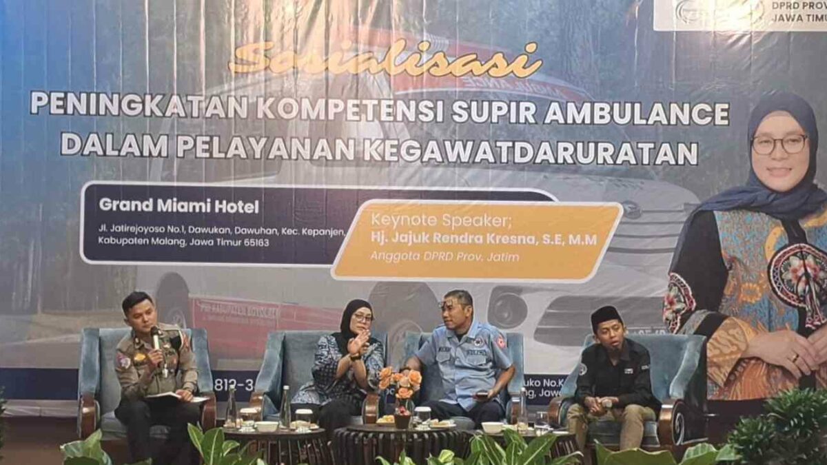 Jajuk Rendra Gandeng Polisi dan PMI Tingkatkan Kompetensi Sopir Ambulans Malang Raya