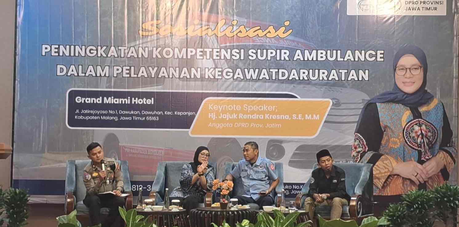 Jajuk Rendra Gandeng Polisi dan PMI Tingkatkan Kompetensi Sopir Ambulans Malang Raya