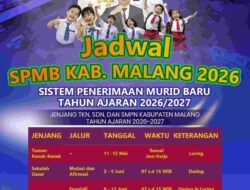 Dispendik Kabupaten Malang Rilis Jadwal SPMB 2026/2027 Jenjang TK hingga SMP