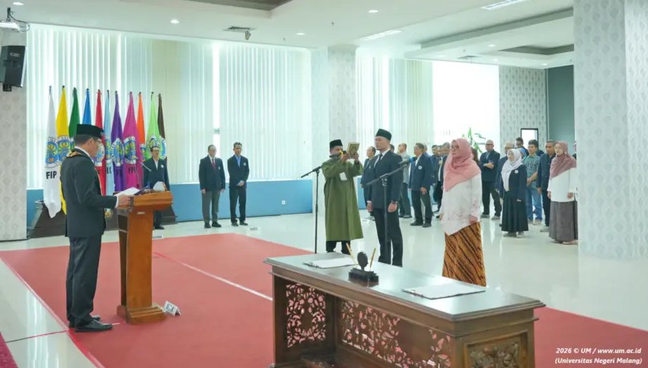 UM Lantik Pejabat Baru untuk Perkuat Tata Kelola dan Mutu Pendidikan UM Lantik Pejabat Baru untuk Perkuat Tata Kelola dan Mutu Pendidikan