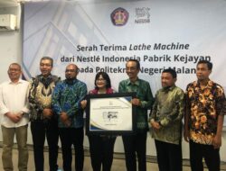 Nestlé Indonesia dan Polinema Perkuat Pendidikan Vokasi Lewat Donasi Mesin Bubut