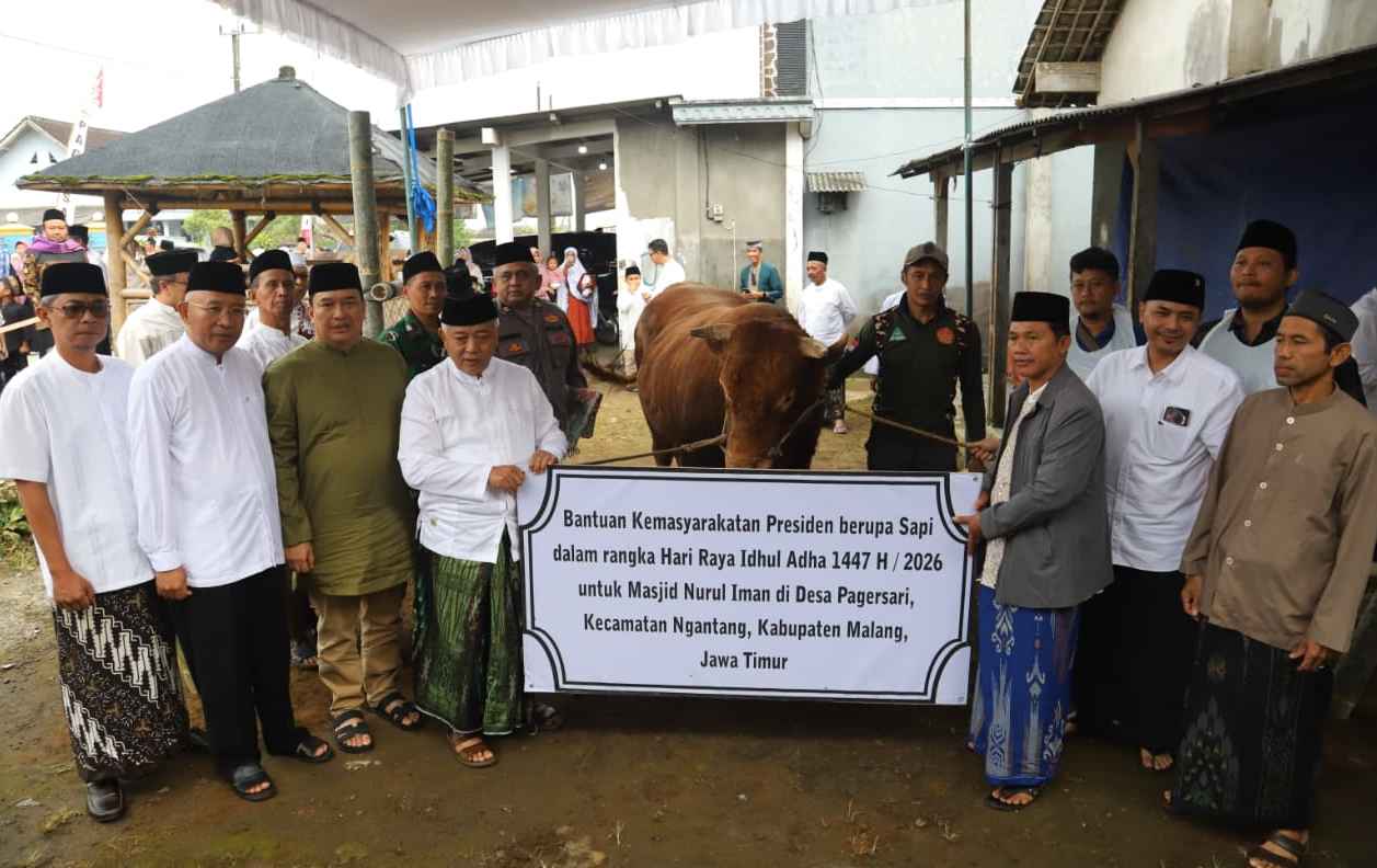 Bupati Malang Serahkan Sapi Kurban Presiden di Ngantang Saat Idul Adha