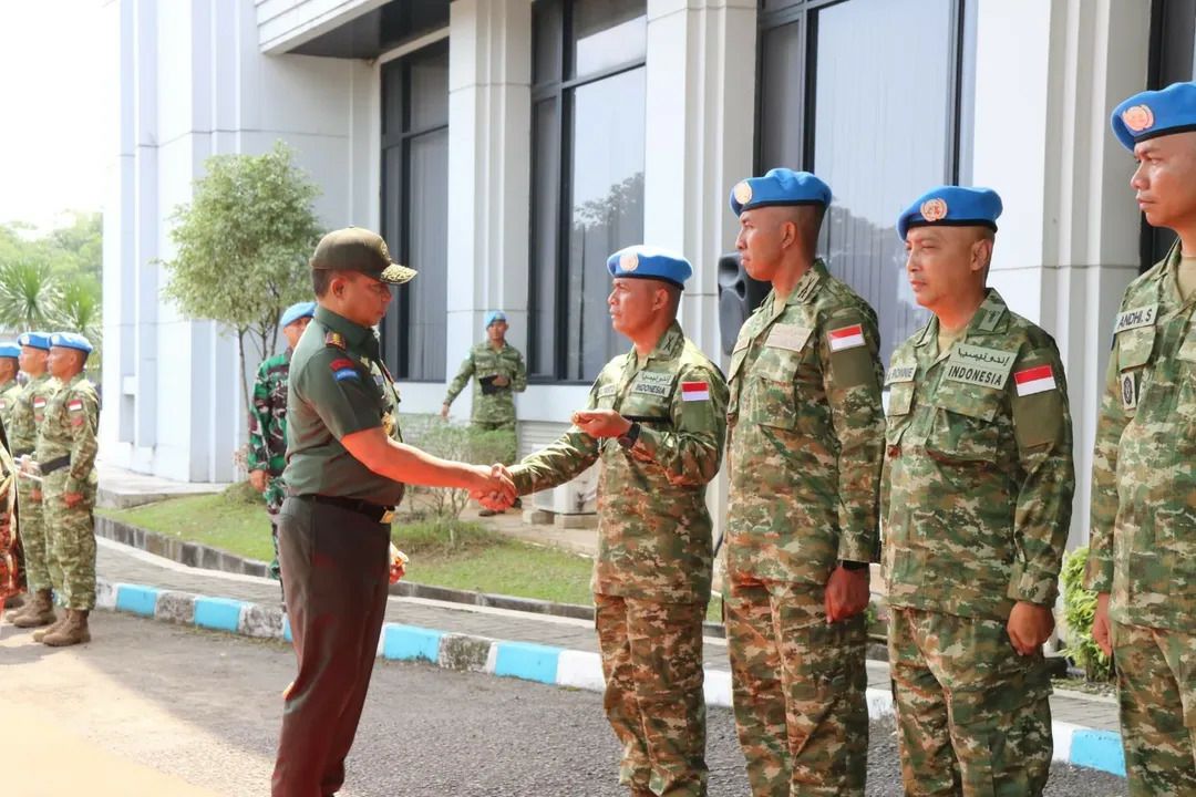 Panglima TNI Tinjau Kesiapan Satgas Kontingen Garuda UNIFIL 2026 Panglima TNI Tinjau Kesiapan Satgas Kontingen Garuda UNIFIL 2026
