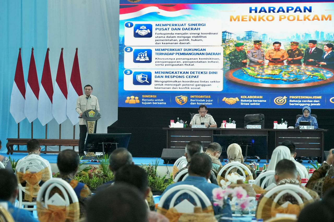 Menko Polkam Minta Forkopimda se-Sulawesi Perkuat Kekompakan demi Kelancaran Pembangunan