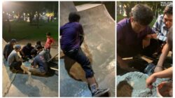 Skateboarder Malang Perbaiki Sendiri Arena Skatepark Alun-alun Merdeka yang Rusak
