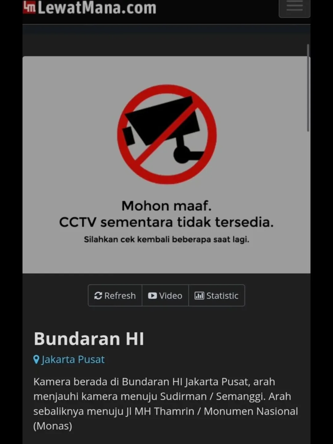 CCTV Bundaran HI Tak Dapat Diakses Saat Demo BEM UI, Publik Kesulitan Pantau Situasi