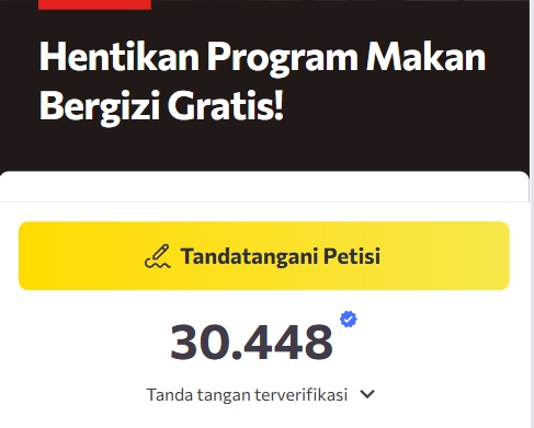 Petisi BEM Unair Tolak MBG Tembus 30 Ribu Tanda Tangan, Apa Alasannya? Petisi BEM Unair Tolak MBG Tembus 30 Ribu Tanda Tangan, Apa Alasannya?