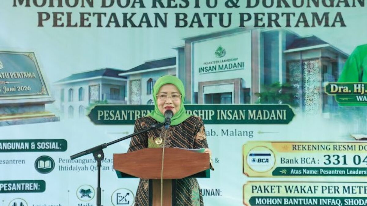 Wabup Malang Letakkan Batu Pertama Pesantren Leadership Insan Madani, Cetak Generasi Pemimpin Berakhlak