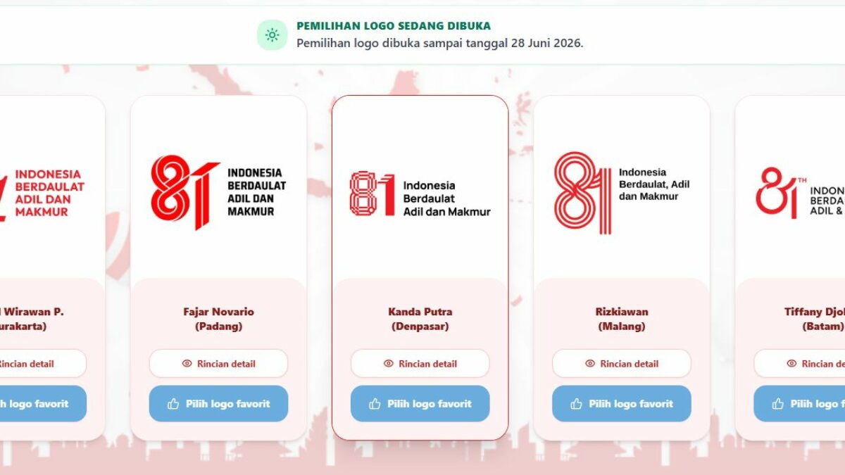 Link Resmi dan Cara Memilih Logo HUT RI Ke-81 2026, Voting Dibuka hingga 28 Juni