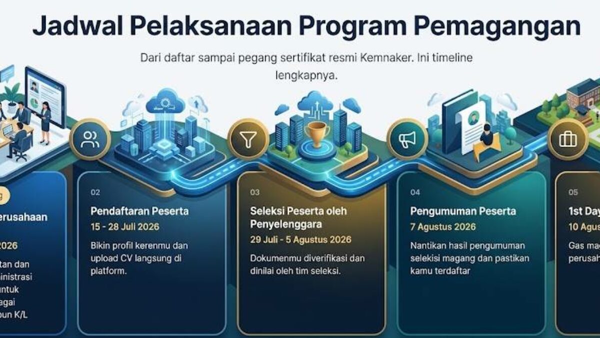 Jadwal Program Magang Nasional 2026 Resmi Dibuka, Simak Tahapan dan Tanggal Pentingnya