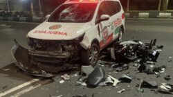 Mahasiswa Terluka Usai Tabrak Ambulans Pembawa Pasien di Depan IGD RSSA Malang